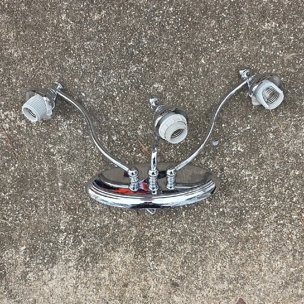 Chrome Triple Light Fixture